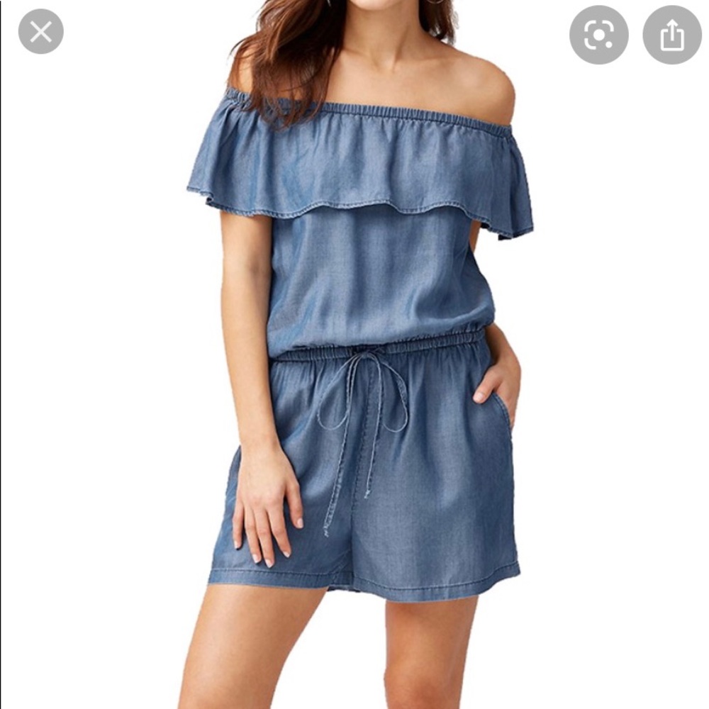 Tommy Bahama Chambray Denim Romper